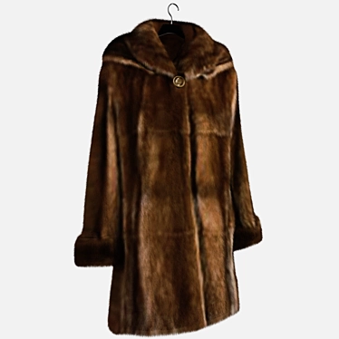 Luxury Scenic Fur Coat 3D model image 1 