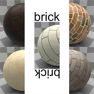 High-Res Brick Textures: Versatile & Detailed 3D model image 1 