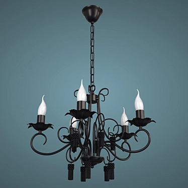 MW-LIGHT Aida 5-Light Metal Chandelier 3D model image 1 