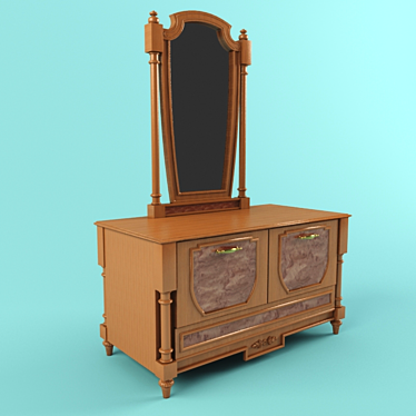 Elegant Vanity Table 3D model image 1 