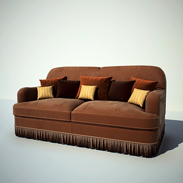 Modern Texture Sofa 3D model image 1 