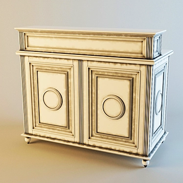 Compact Bar Counter 3D model image 1 