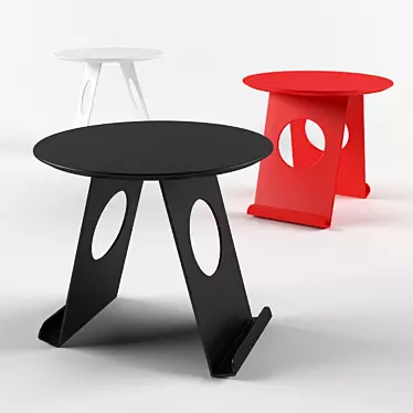 Elegant Pi Side Table: Dutch Design 3D model image 1 