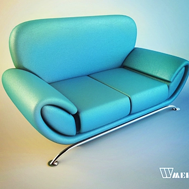 Sophisticated Alice Sofa 3D model image 1 