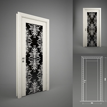 Nova-Filosofi Door: Elegant Design, Superior Craftsmanship 3D model image 1 