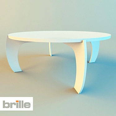 Elegant Brille Magazine Table 3D model image 1 