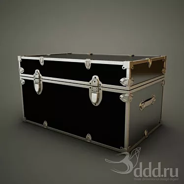 Vintage Treasure Chest 3D model image 1 