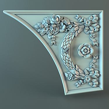 Elegant Fretwork Design 3D model image 1 