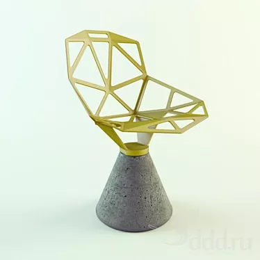 Sleek and sturdy: Magis Chair One 3D model image 1 