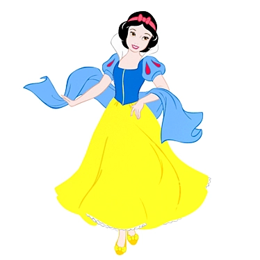 Whimsical Snow White Wall Decor 3D model image 1 