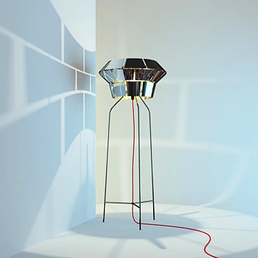 LUMINARA Silver Apple Torchere 3D model image 1 