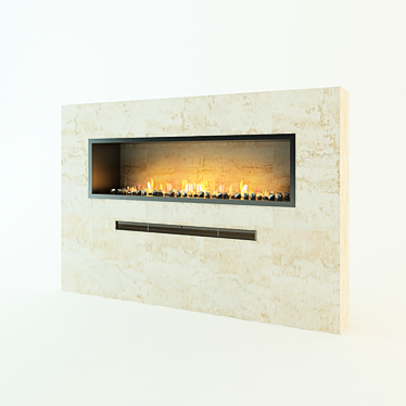 Modern Bio Fireplace 3D model image 1 