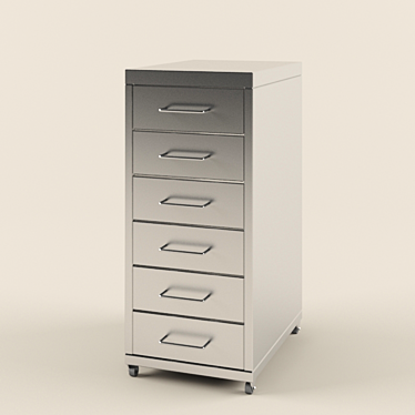 IKEA HELMER Storage Cabinet 3D model image 1 