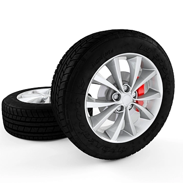 3D Car Wheel - High-Quality Models 3D model image 1 