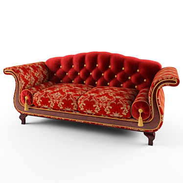 Italian Krug Sofa by Bedding | 260*105*100 | Texture Collection 3D model image 1 