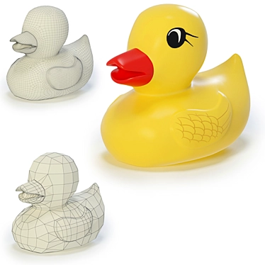 Quack-tastic Rubber Duckling 3D model image 1 