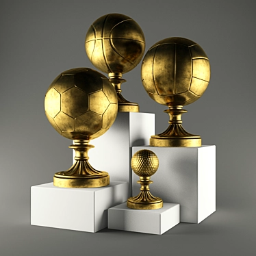 Sports Trophy Collection 3D model image 1 