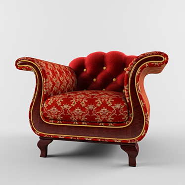 Elegant Krug Poltrona Chair 3D model image 1 