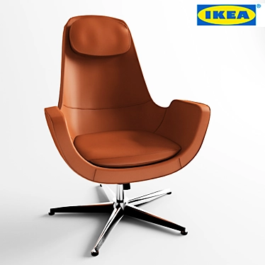 Minimalistic Desk Chair: IKEA ARVIKA 3D model image 1 