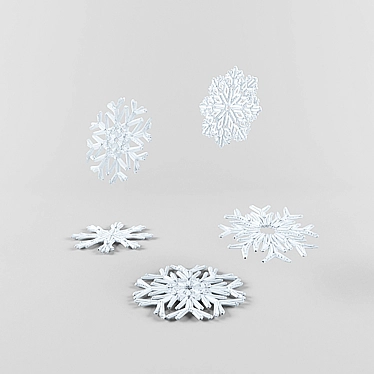 Winter Wonderland Snowflakes 3D model image 1 