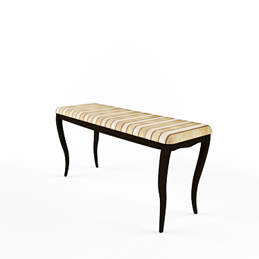 Elegant Upholstered Bench 3D model image 1 