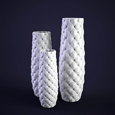 Elegant Glass Vase 3D model image 1 