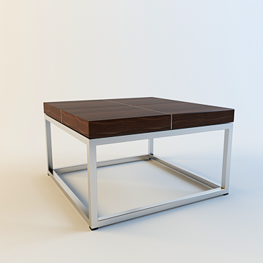 Modern Square Coffee Table 3D model image 1 