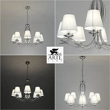 Arte Lamp Domain: Classic Decorative Chandelier 3D model image 1 