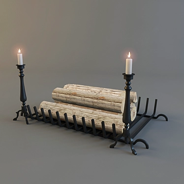 Sturdy Firewood Rack 3D model image 1 