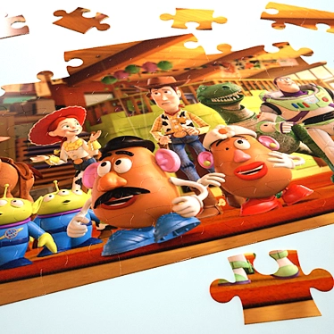 Interactive Kids Puzzles: Endless Fun! 3D model image 1 