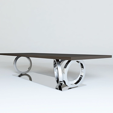 Luxury Fendi Dining Table 3D model image 1 