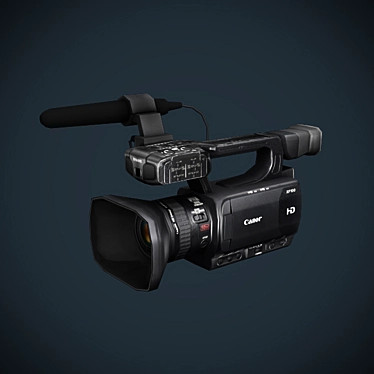 Canon XF100: Low Poly Video Cam 3D model image 1 