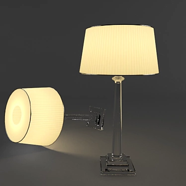 Modern Table Lamp - Chelsom RF 400 CL 3D model image 1 