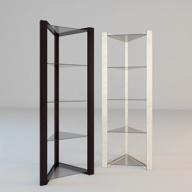 Modern Geometric Shelves 3D model image 1 