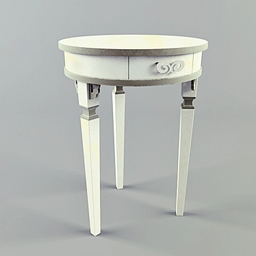 Elegant Tamburo Console Table 3D model image 1 