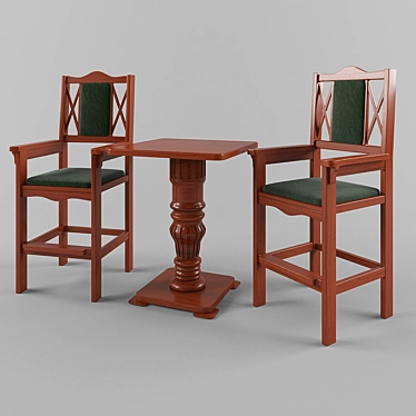 Billiard Room Furniture Set 3D model image 1 