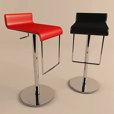Modern Bar Chairs by Tonin Casa 3D model image 1 
