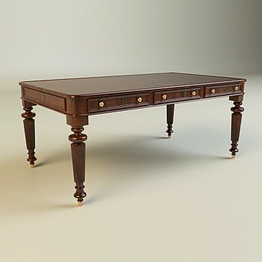 Elegant RegencyDesk by Baker 3D model image 1 