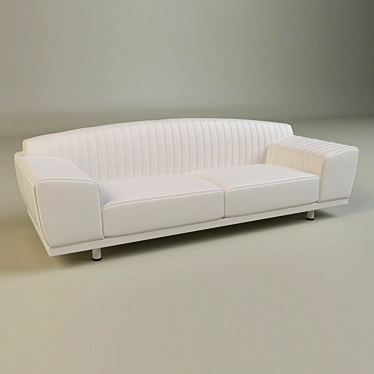 Giorgetti Kendal 61100: Italian-made Divan with Open-Back Design 3D model image 1 