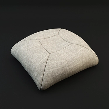 Cozy Knit Pouf: Perfect Textured Seating 3D model image 1 