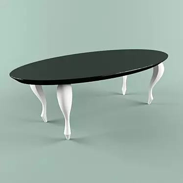 Sophisticated Noir Pascal Table 3D model image 1 