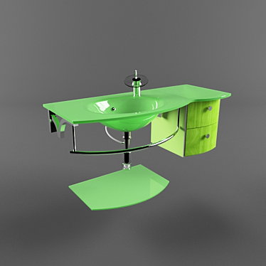 Coliseum Ceramic Sink 3D model image 1 