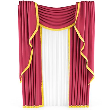 Imperial Classic Curtains 3D model image 1 