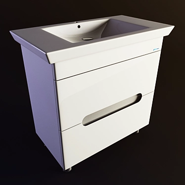 Rodos Boston 85 - Stylish Turkish Bathroom Vanity 3D model image 1 