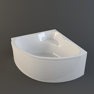 Elegant Akvastandart Bathtub 3D model image 1 