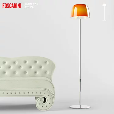 Foscarini Lumiere'05: Reading Floor Lamp 3D model image 1 