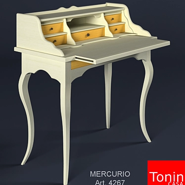 Modern 5-Drawer Bureau by Tonin Casa 3D model image 1 