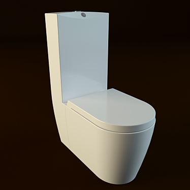 Realistic-sized, High-Quality Toilet Bowl 3D model image 1 