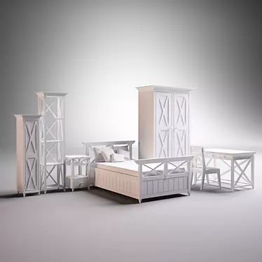 Kids Furniture Set: Stylish and Functional 3D model image 1 