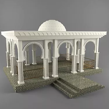 Elegant Moroccan Gazebo: Create a Serene Oasis 3D model image 1 